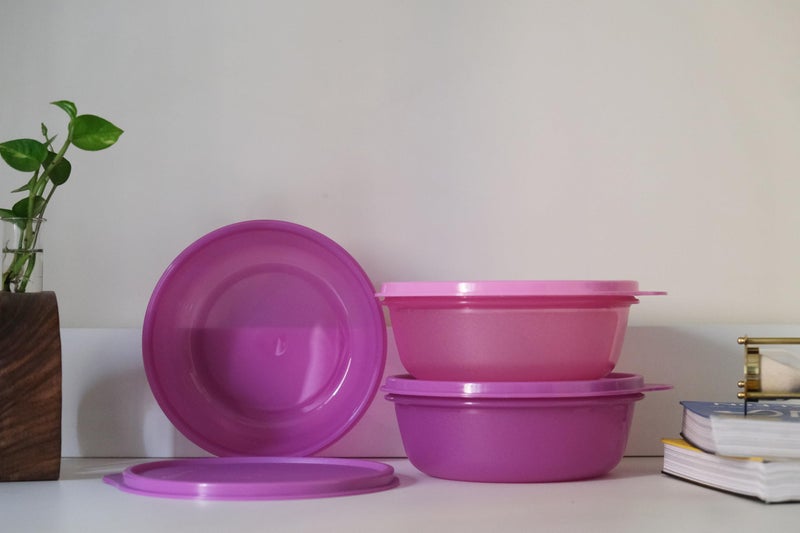 Tupperware طقم وعاء تخزين بقايا الطعام من تابروير (600 مل × 3 قطع) - Image 4